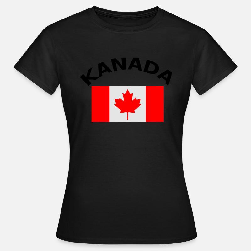 Canada, Canada, flag, flag - Women's T-Shirt - black