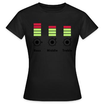 disque-jockey - Frauen T-Shirt - Schwarz - Vorne - AI Model Female 172 dark (172cm)