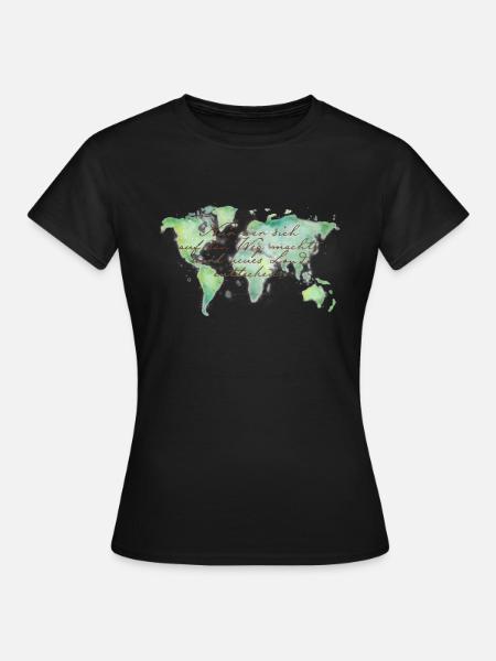 Land entdecken - Frauen T-Shirt - Schwarz