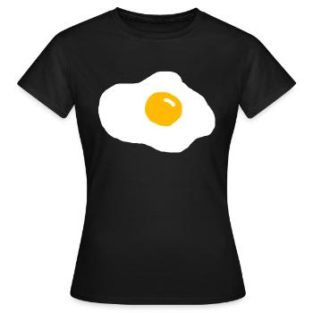 Spiegelei - Frauen T-Shirt - Schwarz - Vorne - AI Model Female 172 dark (172cm)