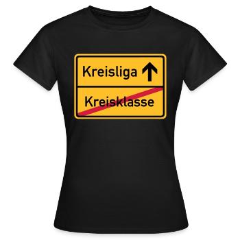 ortsschild_kreisklasse_f3 - T-shirt Femme - noir - Devant - AI Model Female 172 dark (172cm)
