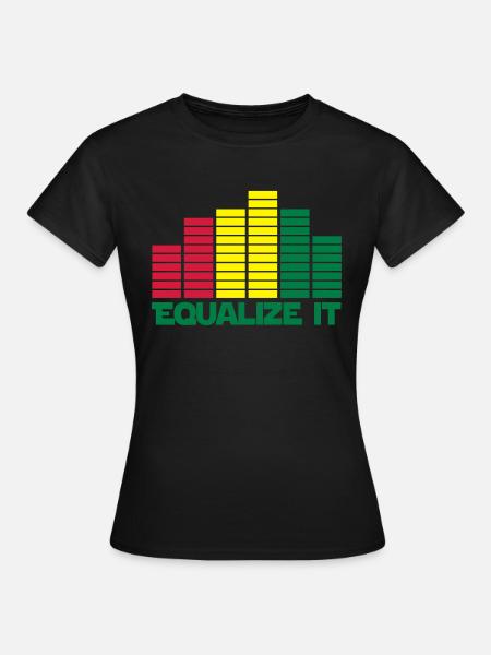 equalize it sound - Frauen T-Shirt - Schwarz