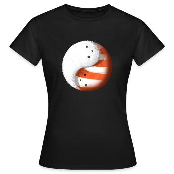 Sushi Tao Yin Yang - T-shirt Femme - noir - Devant - AI Model Female 172 dark (172cm)
