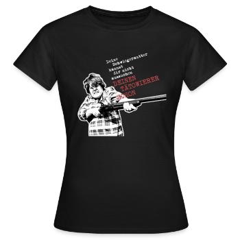 Schwiegermutter - Frauen T-Shirt - Schwarz - Vorne - AI Model Female 172 dark (172cm)