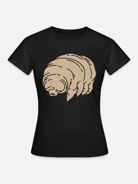 Tardigrade Wasserbär Mikrobiologie - Frauen T-Shirt - Schwarz