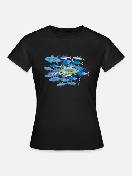 Tote Fische - Frauen T-Shirt - Schwarz