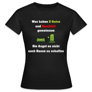 E voitures funky disant - T-shirt Femme - noir - Devant - AI Model Female 172 dark (172cm)