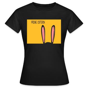 Frohe Ostern - Frauen T-Shirt - Schwarz - Vorne - AI Model Female 172 dark (172cm)
