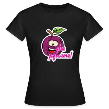Alte pflaume - Frauen T-Shirt - Schwarz - Vorne - AI Model Female 172 dark (172cm)