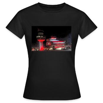 Flughafen Tegel / TXL Danke TXL - Frauen T-Shirt - Schwarz - Vorne - AI Model Female 172 dark (172cm)