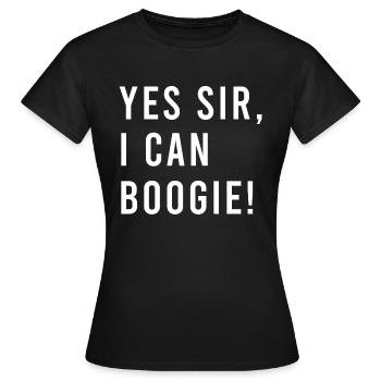 oui monsieur je peux boogie - T-shirt Femme - noir - Devant - AI Model Female 172 dark (172cm)