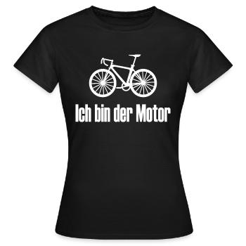 Ich bin der Motor - Frauen T-Shirt - Schwarz - Vorne - AI Model Female 172 dark (172cm)