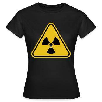 Radioaktiv - Frauen T-Shirt - Schwarz - Vorne - AI Model Female 172 dark (172cm)
