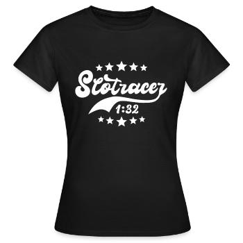 Slotracing Slotcars Slotracer 1:32 Slot Car - Frauen T-Shirt - Schwarz - Vorne - AI Model Female 172 dark (172cm)