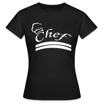 Cuisine cuisine cuisine cuisine Food Kitchen - T-shirt Femme - noir - Devant - AI Model Female 172 dark (172cm)