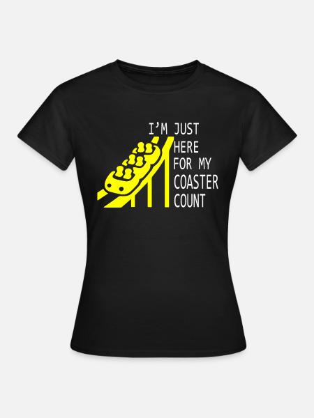 Rollercoaster Achterbahn - Frauen T-Shirt - Schwarz