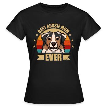 Meilleur Aussie Mama - T-shirt Femme - noir - Devant - AI Model Female 172 dark (172cm)