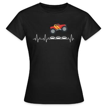 Monster Truck Jumping - T-shirt Femme - noir - Devant - AI Model Female 172 dark (172cm)