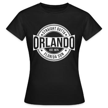 Orlando Florida - Frauen T-Shirt - Schwarz - Vorne - AI Model Female 172 dark (172cm)