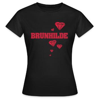 Gift idea Brunhilde - Women's T-Shirt - black - Front - AI Model Female 172 dark (172cm)