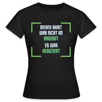 Nicht im Angebot - Frauen T-Shirt - Schwarz - Vorne - AI Model Female 172 dark (172cm)