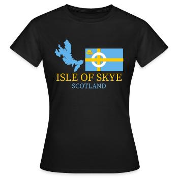 Insel Skye - Frauen T-Shirt - Schwarz - Vorne - AI Model Female 172 dark (172cm)