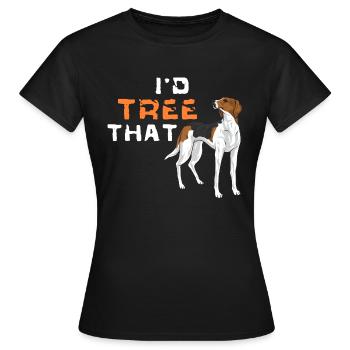 Arboriculture Walker Coonhound - T-shirt Femme - noir - Devant - AI Model Female 172 dark (172cm)