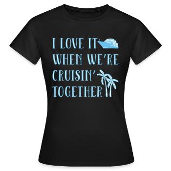 Kreuzfahrt Familie Urlaub - Frauen T-Shirt - Schwarz - Vorne - AI Model Female 172 dark (172cm)