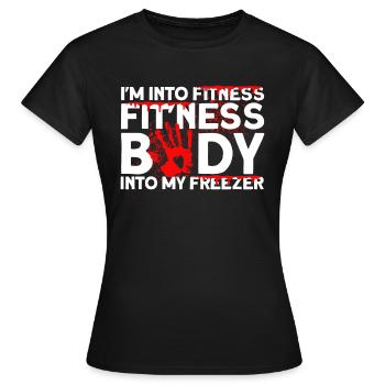 Film d’horreur Films effrayants Film d’horreur Cadeau - T-shirt Femme - noir - Devant - AI Model Female 172 dark (172cm)