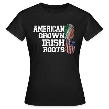 Irland Irisch Irische Wurzeln Geschenk - Frauen T-Shirt - Schwarz - Vorne - AI Model Female 172 dark (172cm)