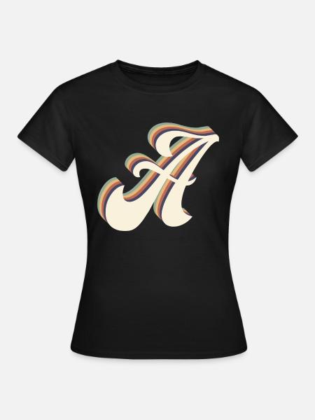 Buchstabe A - Frauen T-Shirt - Schwarz