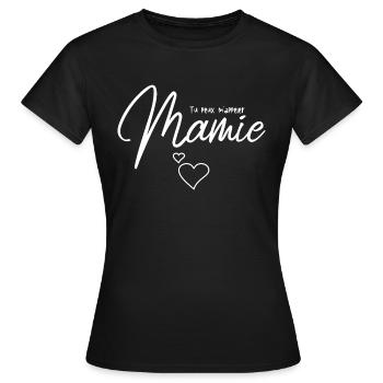 Tu peux m'appeler Mamie - T-shirt Femme - noir - Devant - AI Model Female 172 dark (172cm)