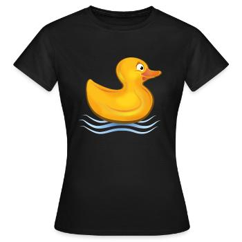 BÉBÉ Ente Caneton - T-shirt Femme - noir - Devant - AI Model Female 172 dark (172cm)