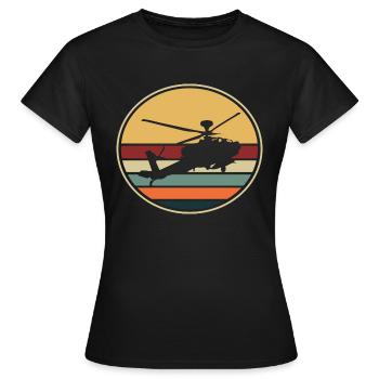 Hélicoptère Hélicoptère Rétropilote - T-shirt Femme - noir - Devant - AI Model Female 172 dark (172cm)