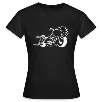 RDGLD American Bikes Outfit - T-shirt Femme - noir - Devant - AI Model Female 172 dark (172cm)