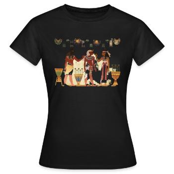 epoque Pharaon - T-shirt Femme - noir - Devant - AI Model Female 172 dark (172cm)
