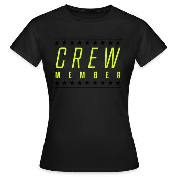 Membre d’équipage - T-shirt Femme - noir - Devant - AI Model Female 172 dark (172cm)