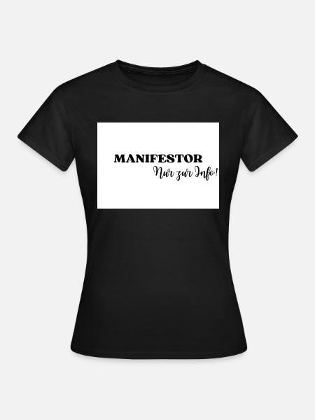 Human Design Energietyp Strategie Manifestor - Frauen T-Shirt - Schwarz