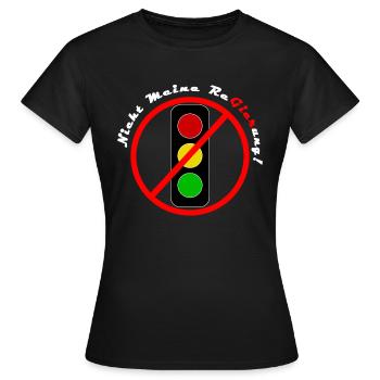 Ampel Regierung - Frauen T-Shirt - Schwarz - Vorne - AI Model Female 172 dark (172cm)