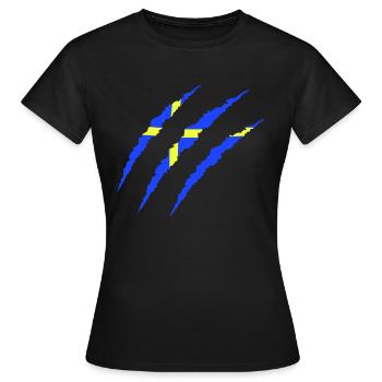 krallen sweden - Frauen T-Shirt - Schwarz - Vorne - AI Model Female 172 dark (172cm)