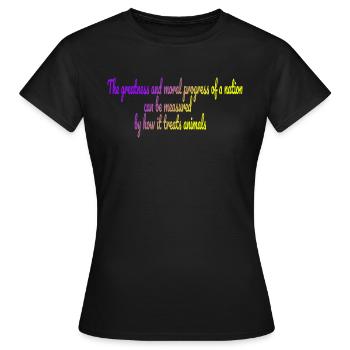 Die Größe einer Nation - Frauen T-Shirt - Schwarz - Vorne - AI Model Female 172 dark (172cm)