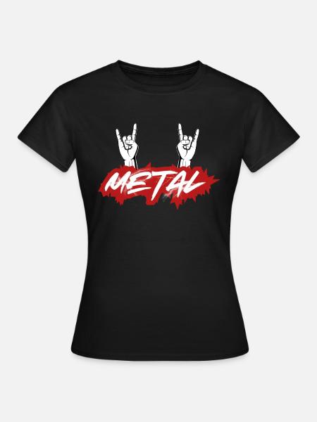 METAL - Frauen T-Shirt - Schwarz