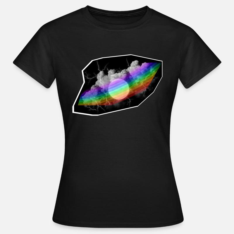 Rainbow Storm - Women's T-Shirt - black
