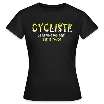 Fahrrad Fahrräder Fahrrad Fahrrad Fahrrad Biker MTB 4 - Frauen T-Shirt - Schwarz - Vorne - AI Model Female 172 dark (172cm)