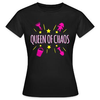Reine du Chaos - T-shirt Femme - noir - Devant - AI Model Female 172 dark (172cm)