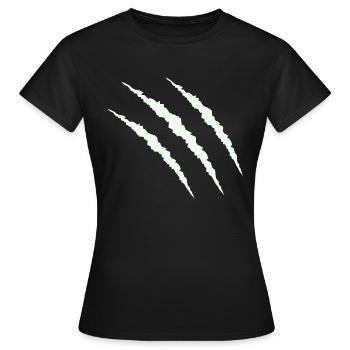 krallen - Frauen T-Shirt - Schwarz - Vorne - AI Model Female 172 dark (172cm)