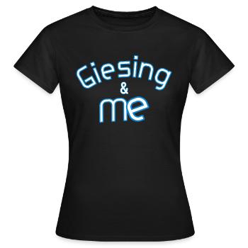 Giesing et moi - T-shirt Femme - noir - Devant - AI Model Female 172 dark (172cm)