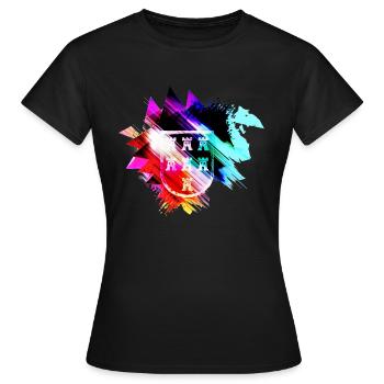 DreamyWappen - Frauen T-Shirt - Schwarz - Vorne - AI Model Female 172 dark (172cm)