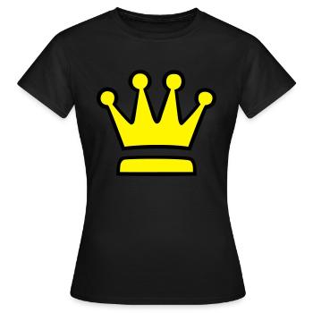 Couronne (couronne) 04.1 - T-shirt Femme - noir - Devant - AI Model Female 172 dark (172cm)