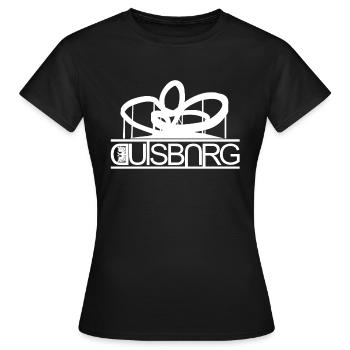 Duisburg - Frauen T-Shirt - Schwarz - Vorne - AI Model Female 172 dark (172cm)